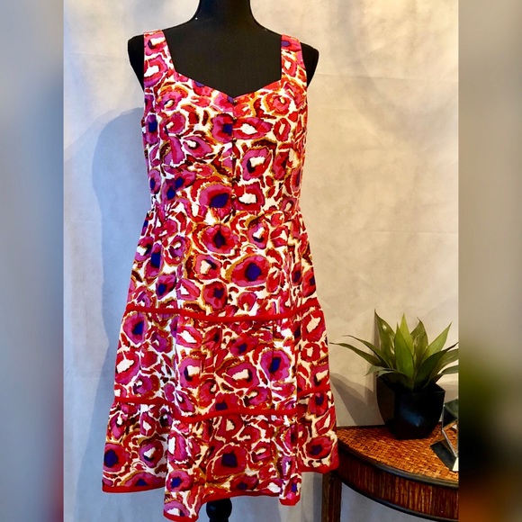 Gianni Bini Floral Print Midi - Picture 2 of 8